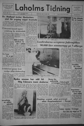 Förstasidan, Torsdag 18 mars 1965