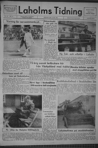 Förstasidan, Fredag 31 juli 1964