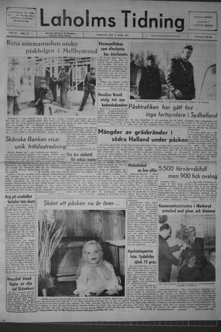 Förstasidan, Tisdag 31 mars 1964