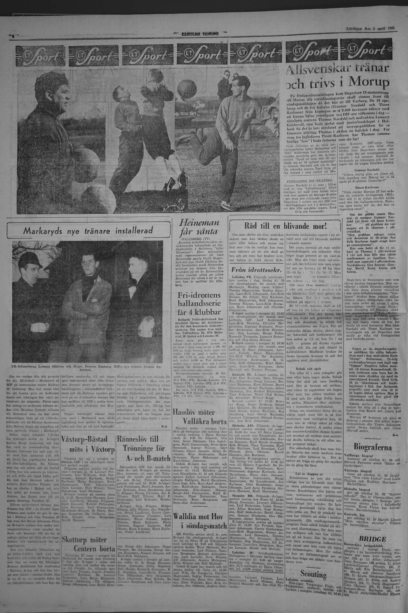 Laholms Tidning Lördag 4 april 1964, sida 4