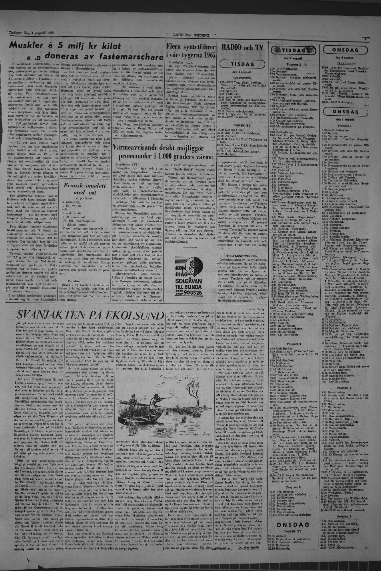 Laholms Tidning Tisdag 4 augusti 1964, sida 7