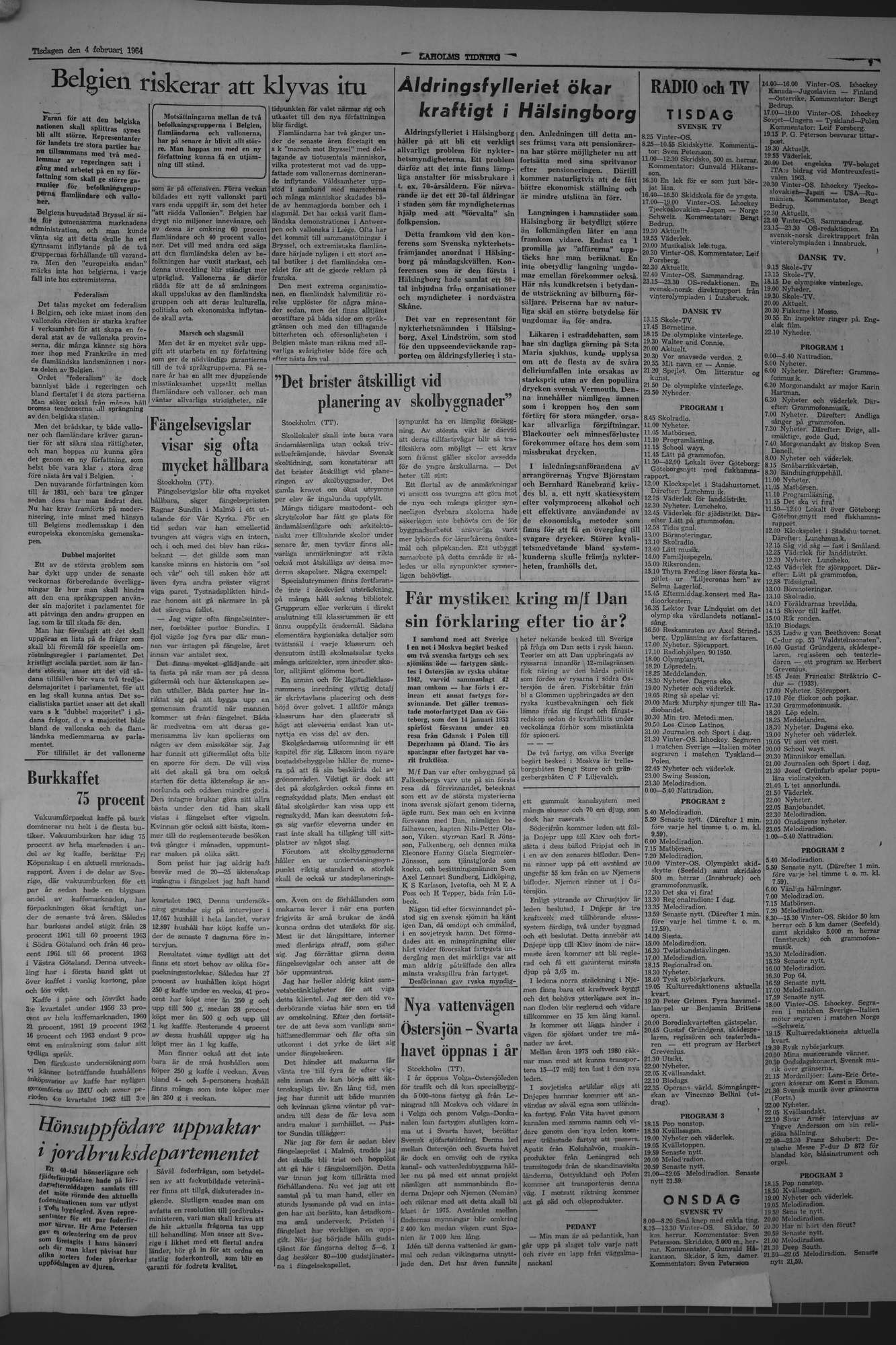 Laholms Tidning Tisdag 4 februari 1964, sida 7