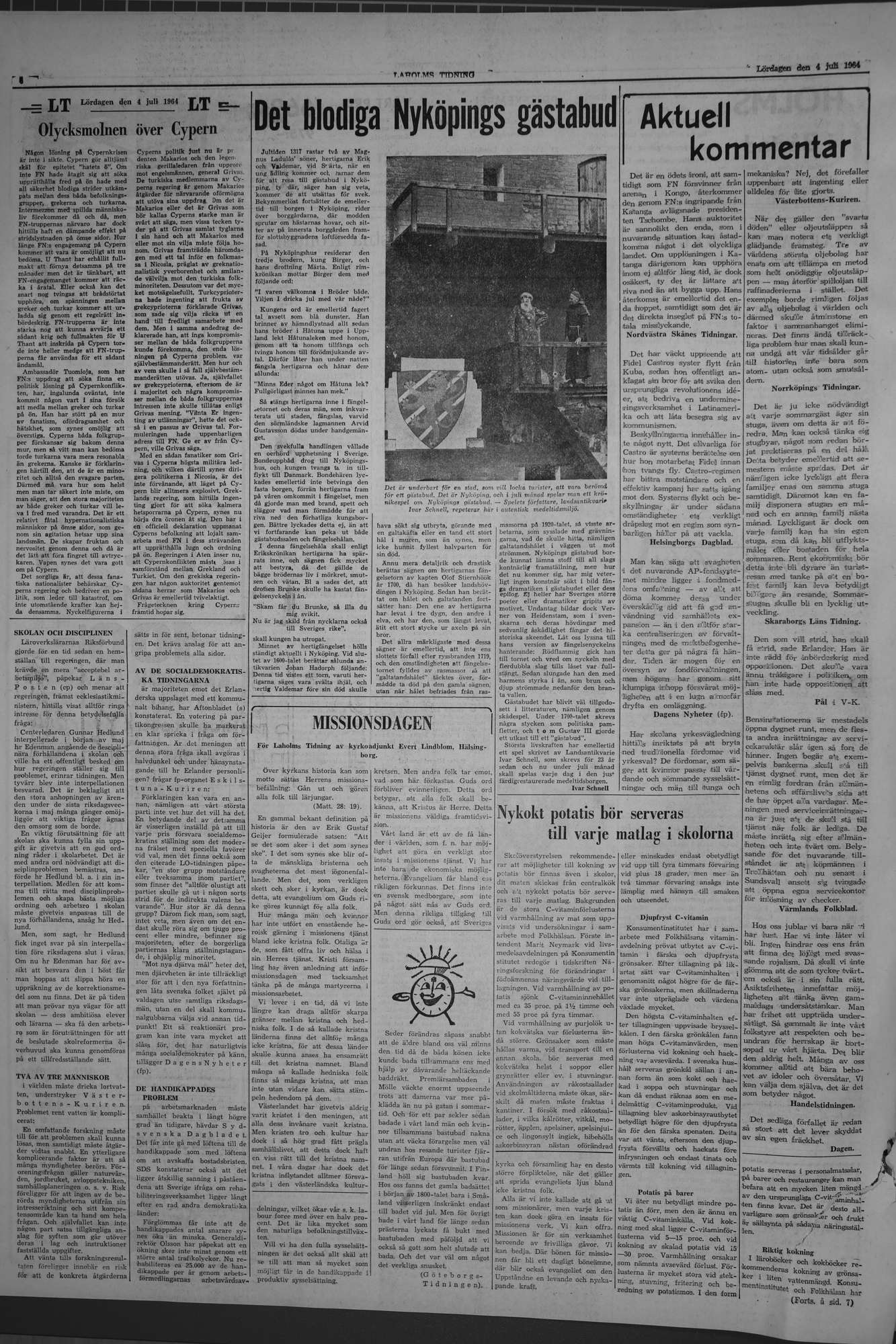 Laholms Tidning Lördag 4 juli 1964, sida 4