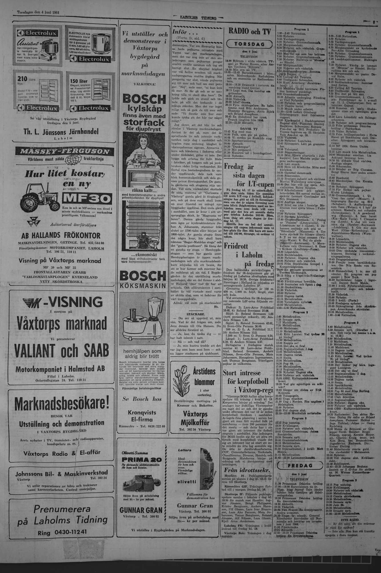 Laholms Tidning Torsdag 4 juni 1964, sida 7
