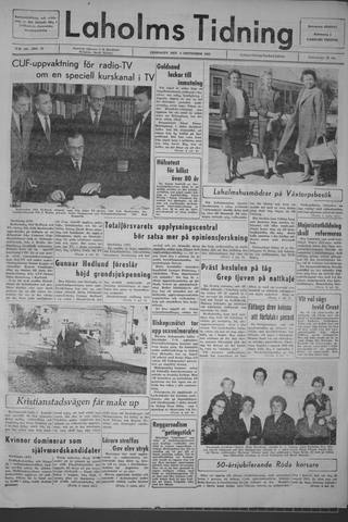 Förstasidan, Fredag 4 september 1964