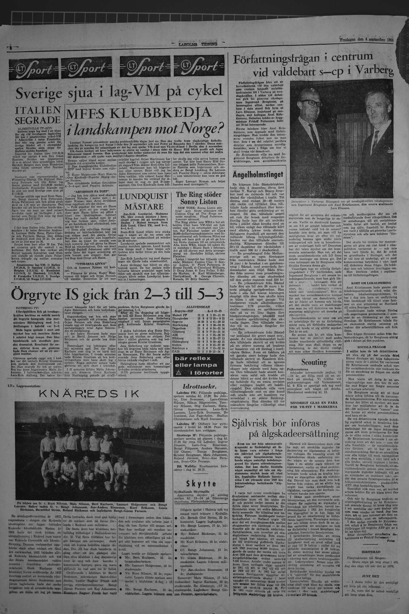 Laholms Tidning Fredag 4 september 1964, sida 6