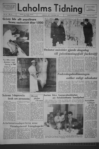 Förstasidan, Lördag 5 december 1964