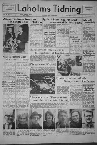 Förstasidan, Lördag 20 mars 1965