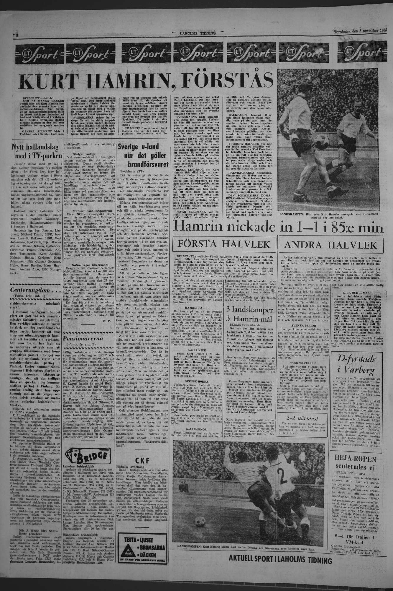 Laholms Tidning Torsdag 5 november 1964, sida 6