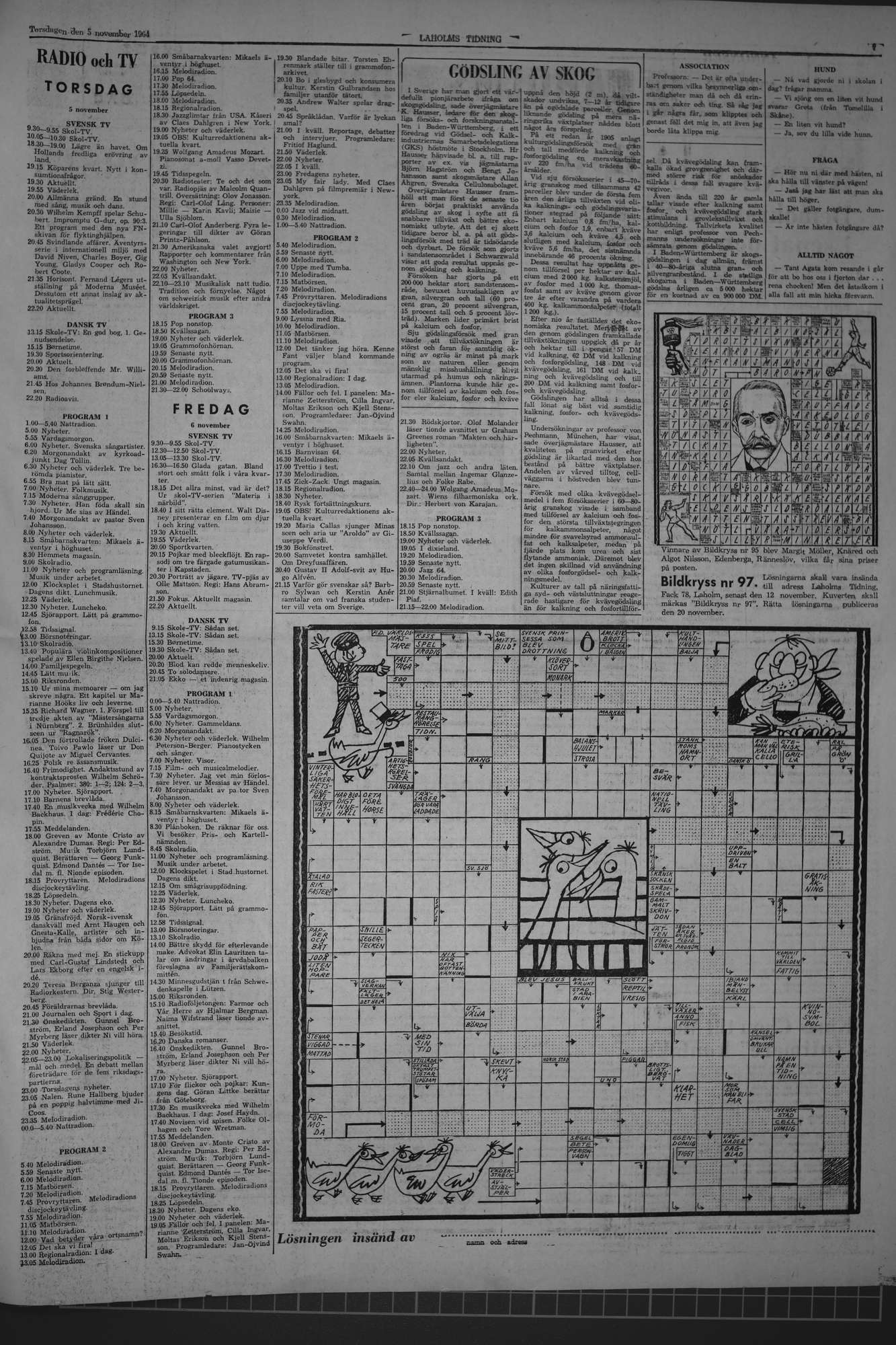 Laholms Tidning Torsdag 5 november 1964, sida 7