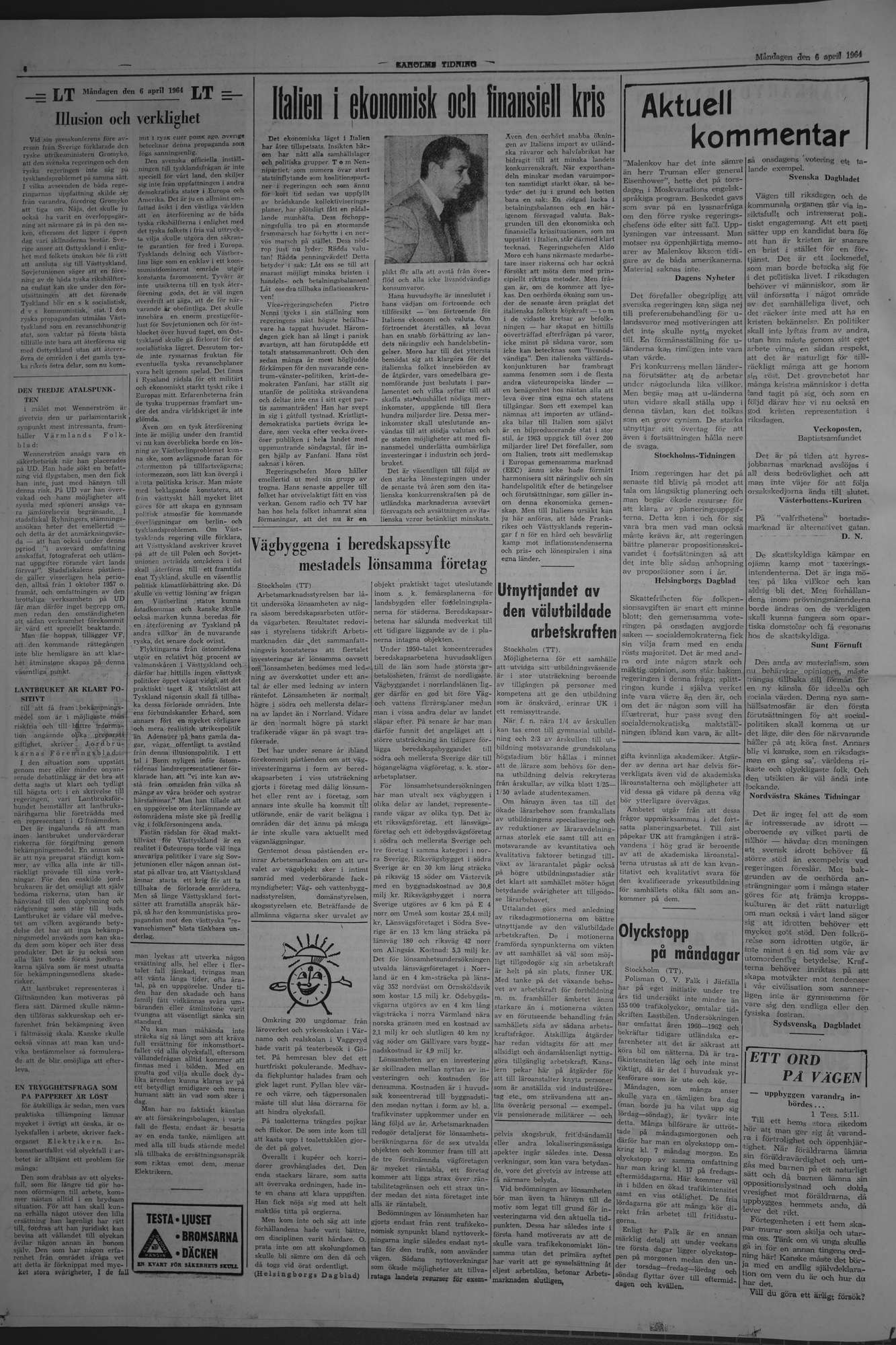 Laholms Tidning Måndag 6 april 1964, sida 4