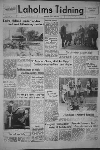 Förstasidan, Måndag 22 mars 1965