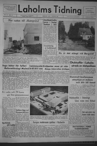 Förstasidan, Fredag 7 augusti 1964