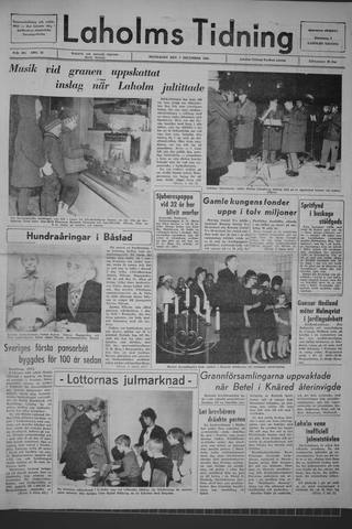 Förstasidan, Måndag 7 december 1964
