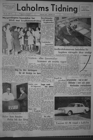 Förstasidan, Onsdag 7 oktober 1964