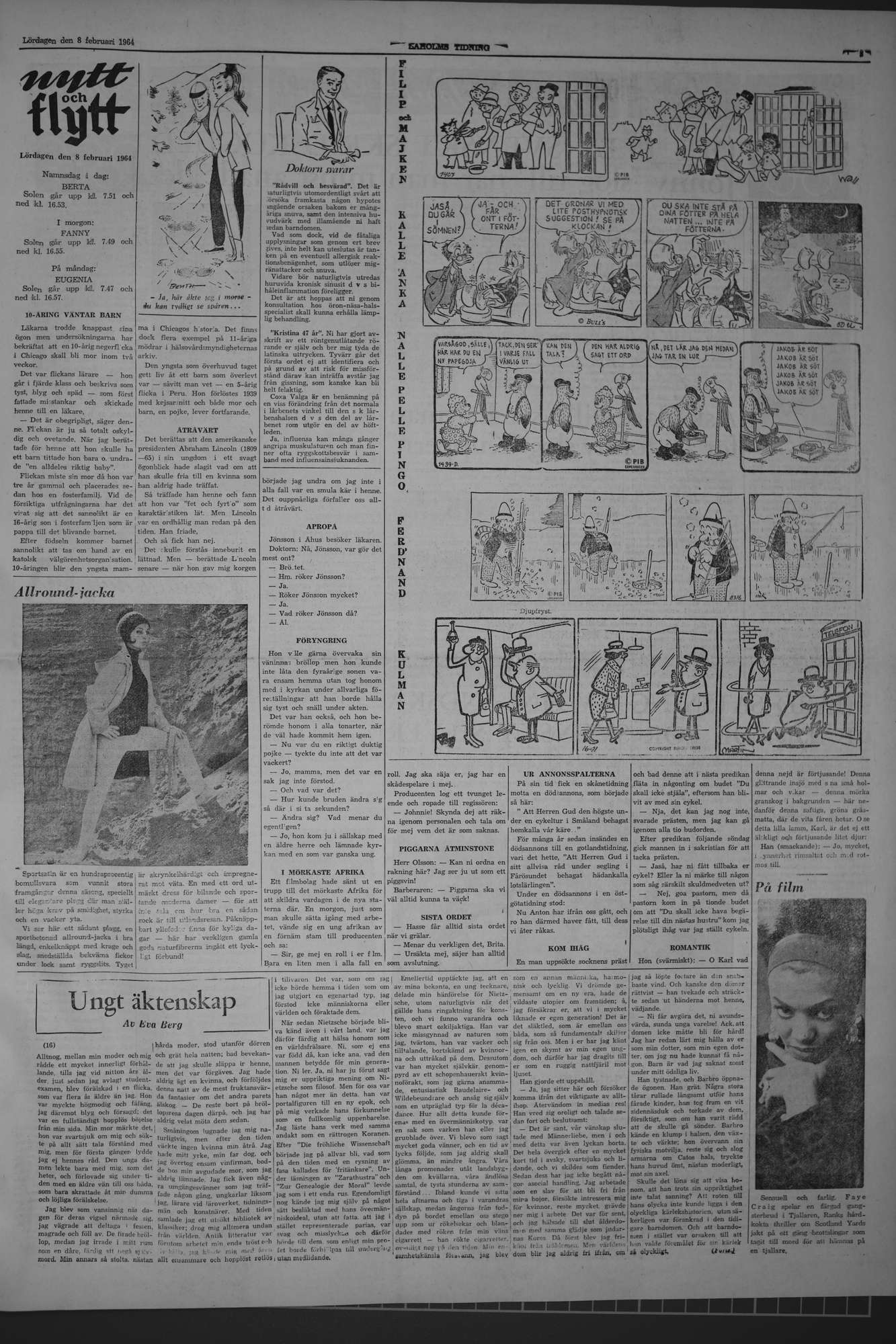 Laholms Tidning Lördag 8 februari 1964, sida 5