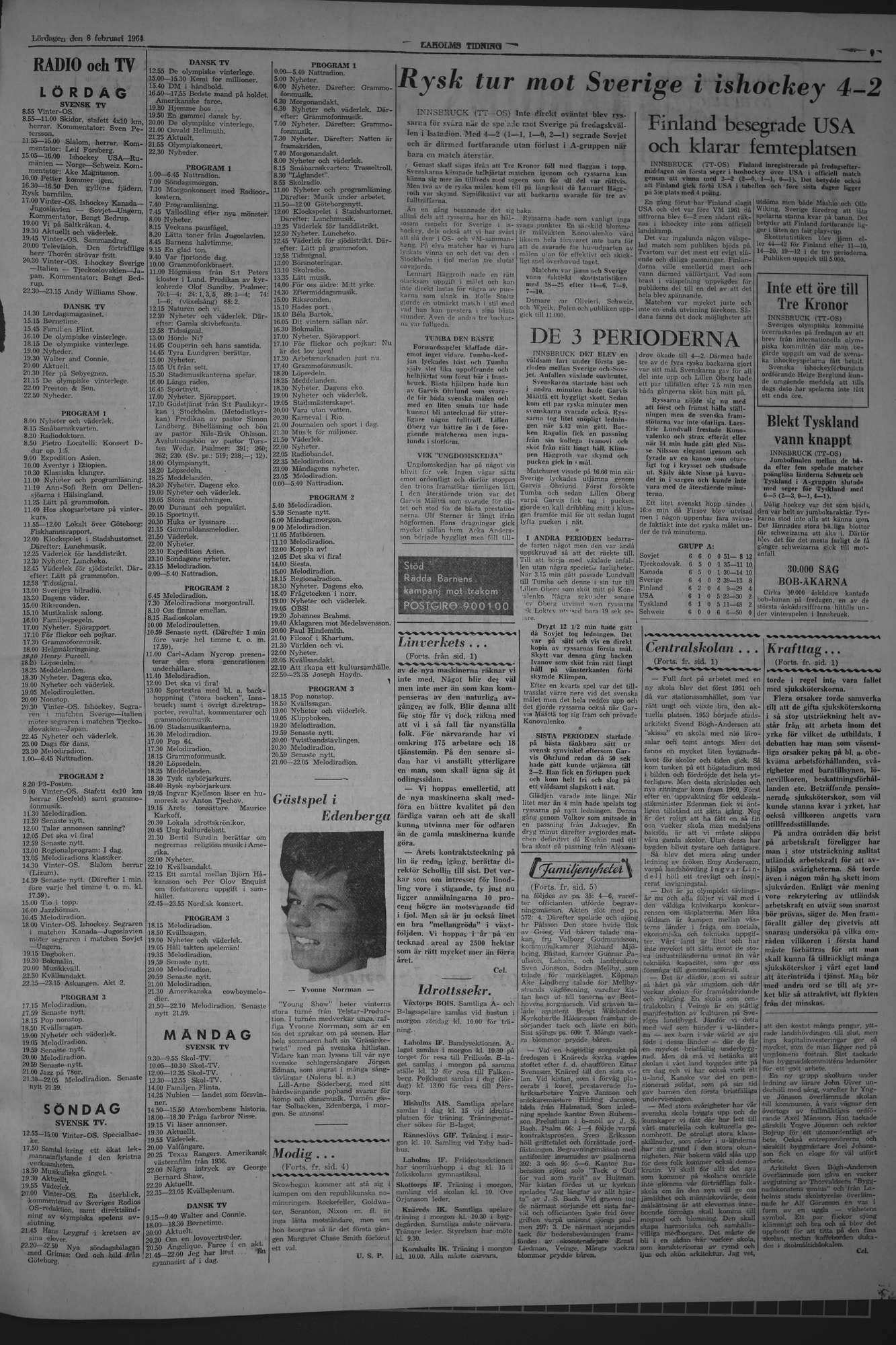 Laholms Tidning Lördag 8 februari 1964, sida 7