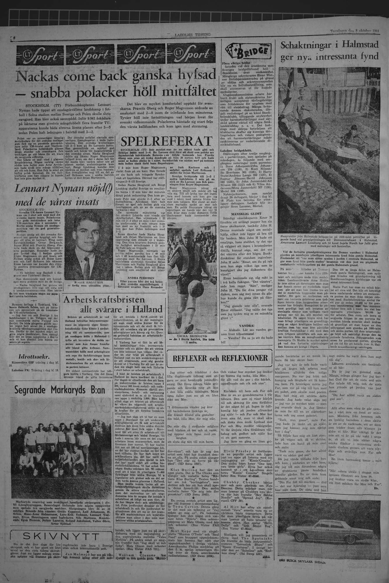 Laholms Tidning Torsdag 8 oktober 1964, sida 6