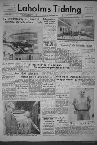 Förstasidan, Tisdag 8 september 1964
