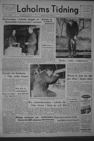 Förstasidan, Torsdag 9 april 1964