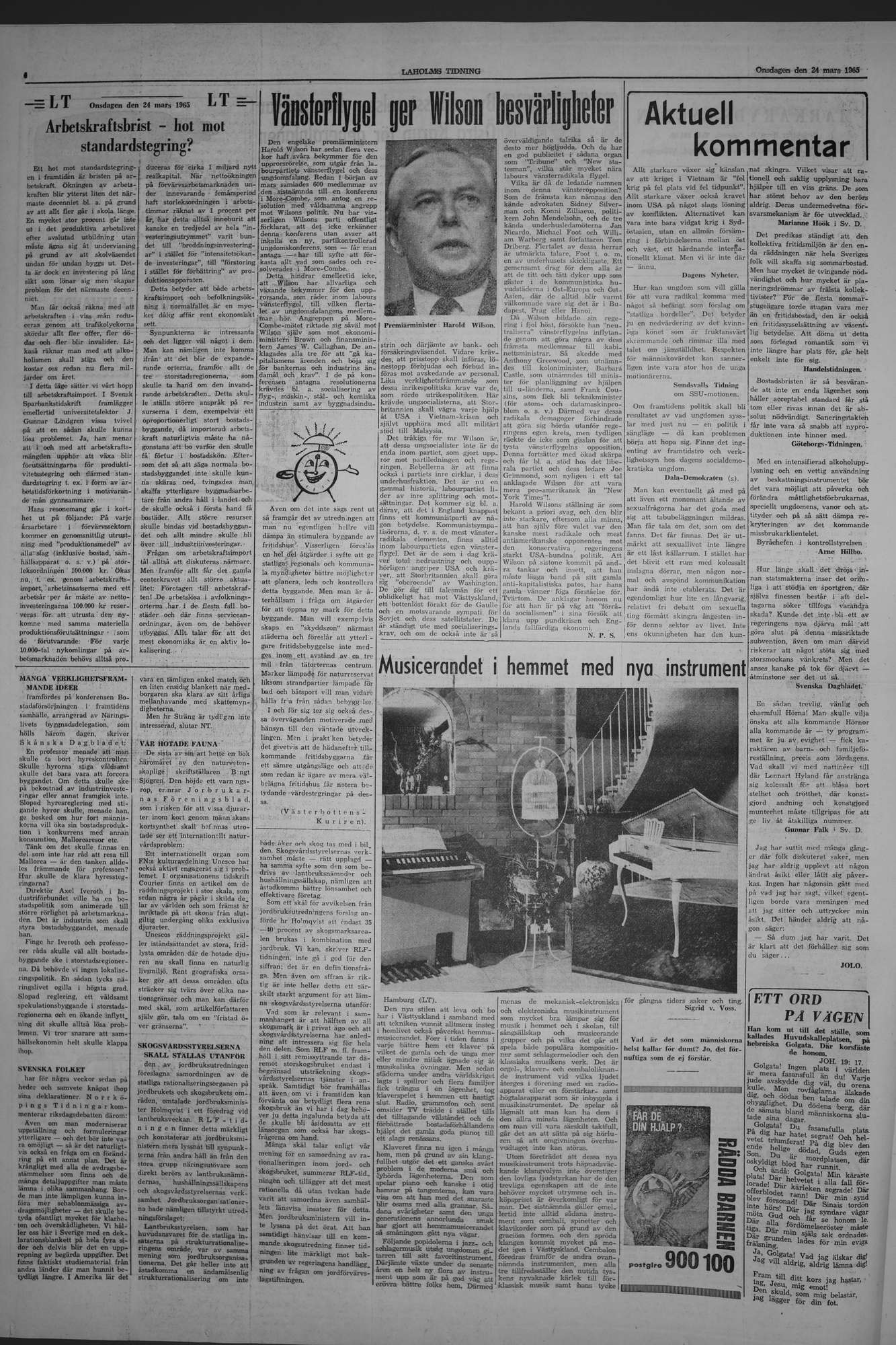 Laholms Tidning Onsdag 24 mars 1965, sida 4
