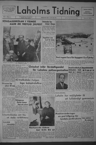 Förstasidan, Torsdag 9 januari 1964