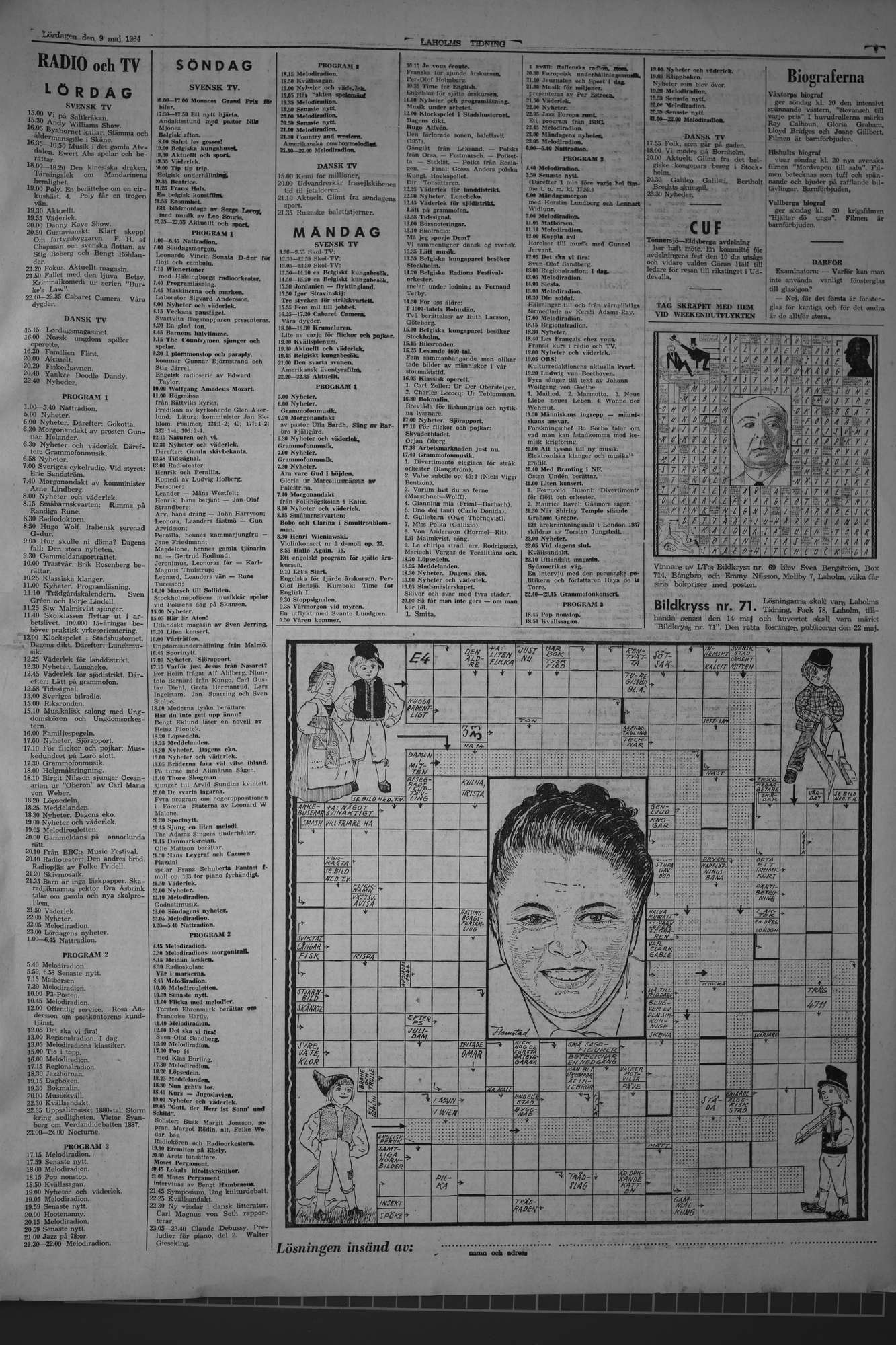 Laholms Tidning Lördag 9 maj 1964, sida 7