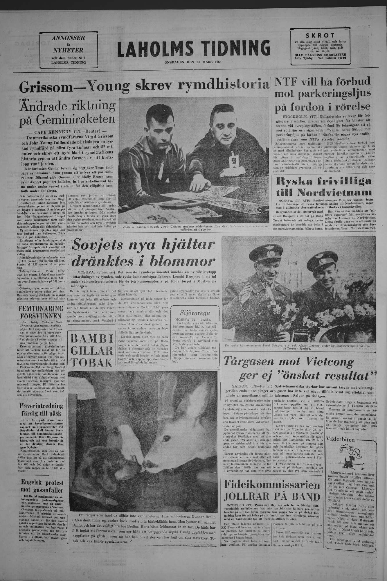 Laholms Tidning Onsdag 24 mars 1965, sida 8