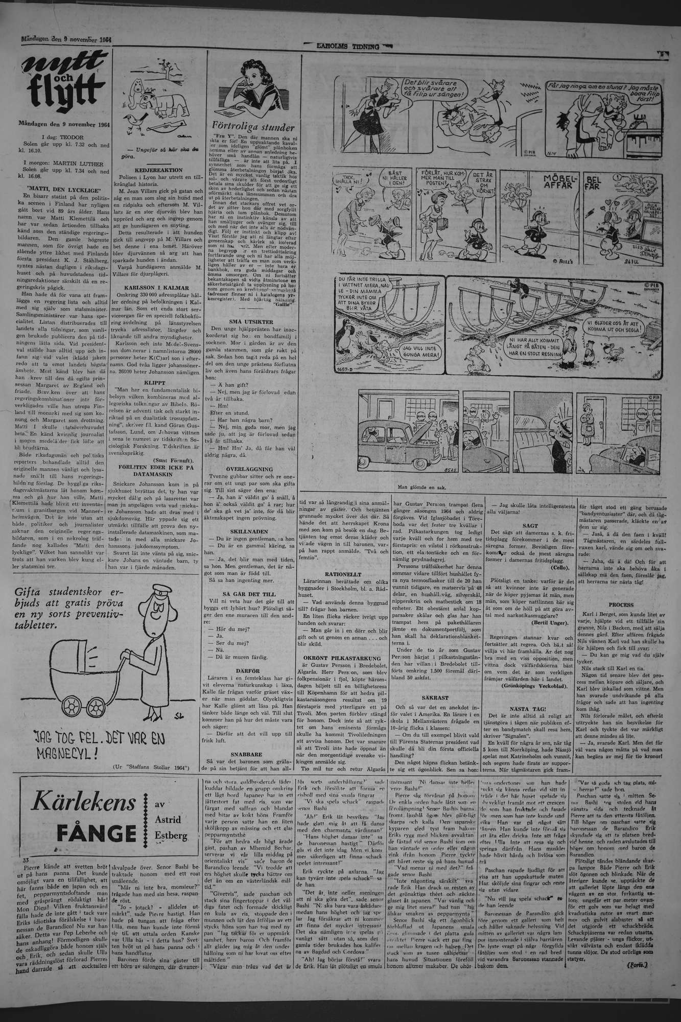 Laholms Tidning Måndag 9 november 1964, sida 5