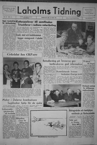Förstasidan, Torsdag 25 mars 1965