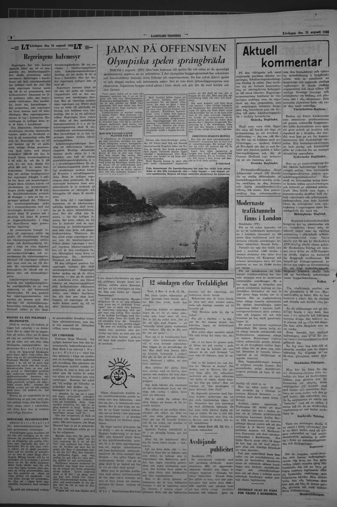 Laholms Tidning Lördag 15 augusti 1964, sida 4