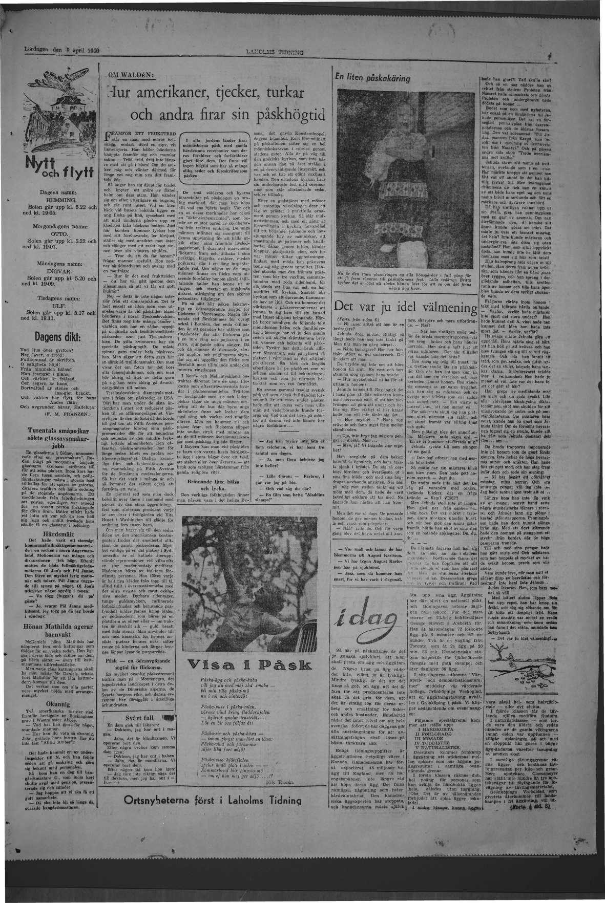 Laholms Tidning Onsdag 8 mars 1950, sida 7