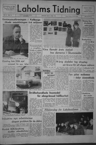 Förstasidan, Fredag 26 mars 1965