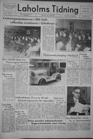 Förstasidan, Lördag 27 mars 1965