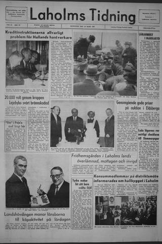 Förstasidan, Måndag 29 mars 1965