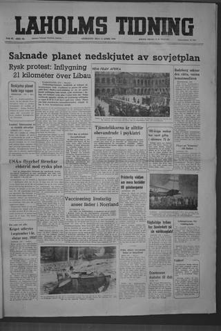 Förstasidan, Onsdag 12 april 1950