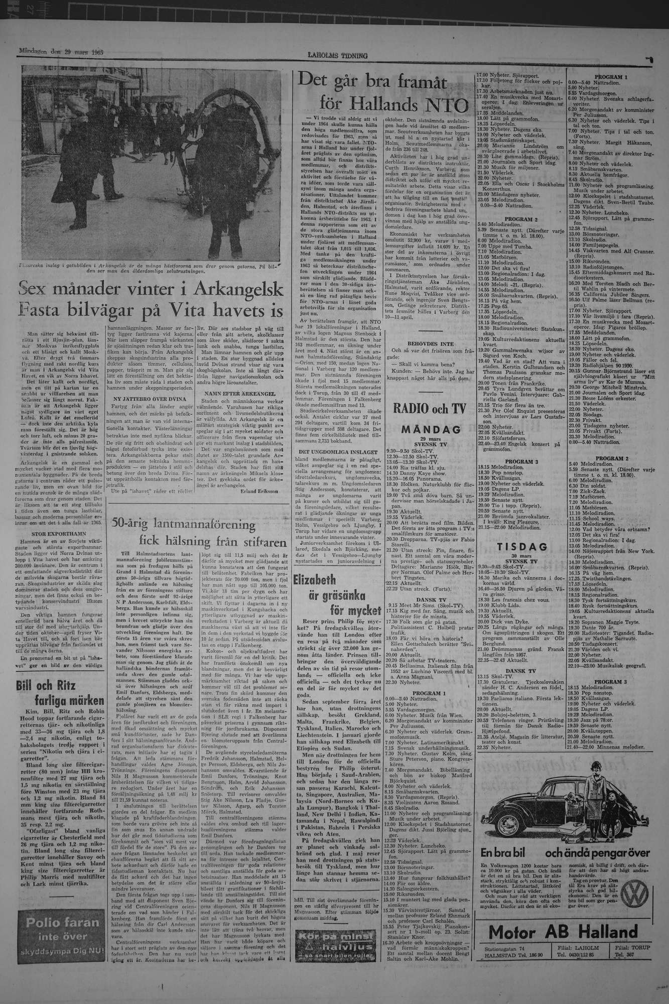 Laholms Tidning Måndag 29 mars 1965, sida 7