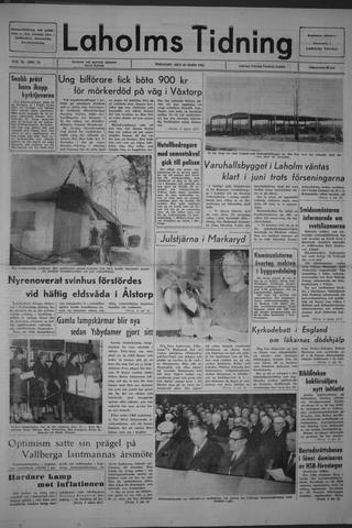 Förstasidan, Tisdag 30 mars 1965