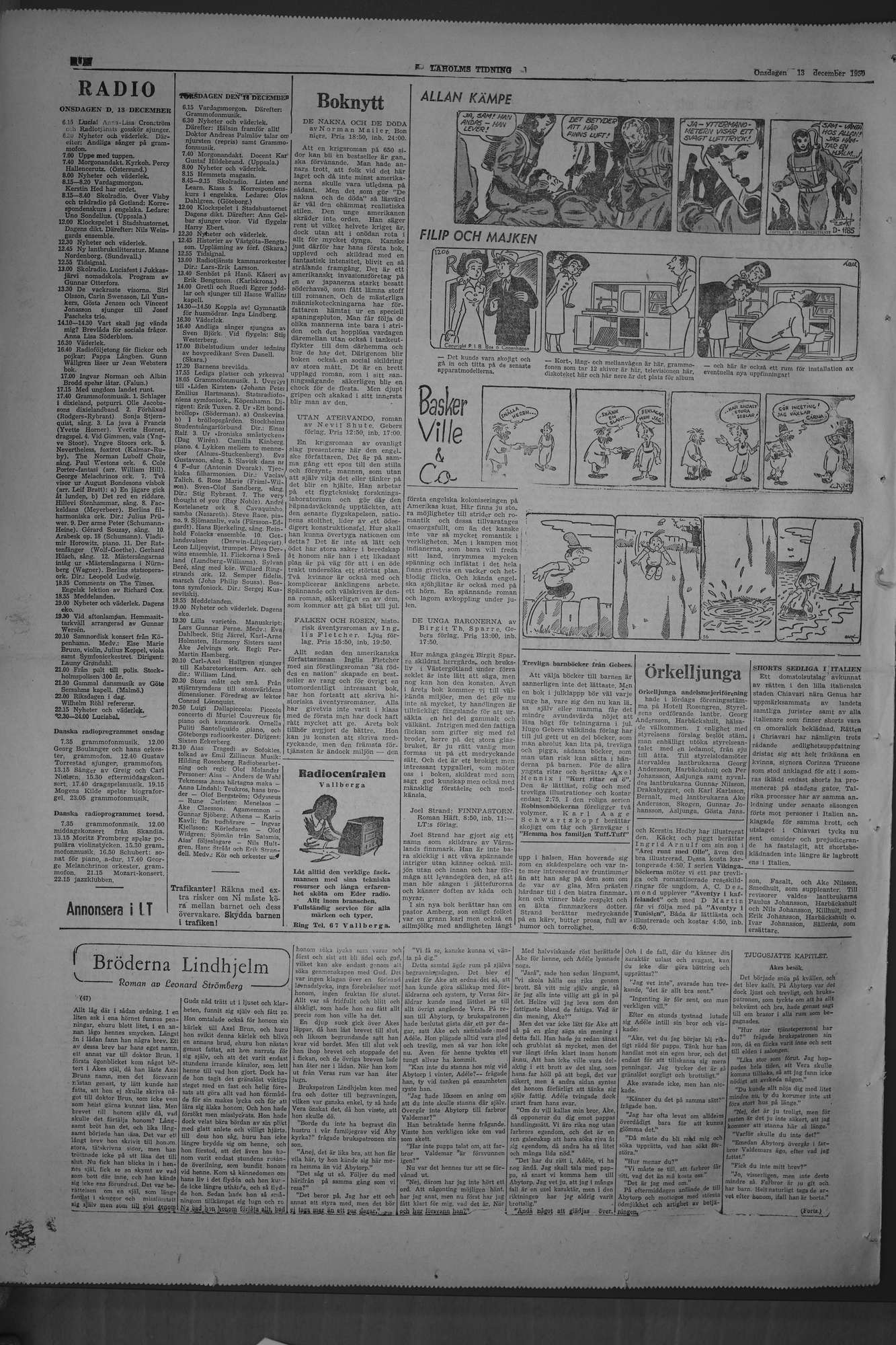 Laholms Tidning Onsdag 13 december 1950, sida 8