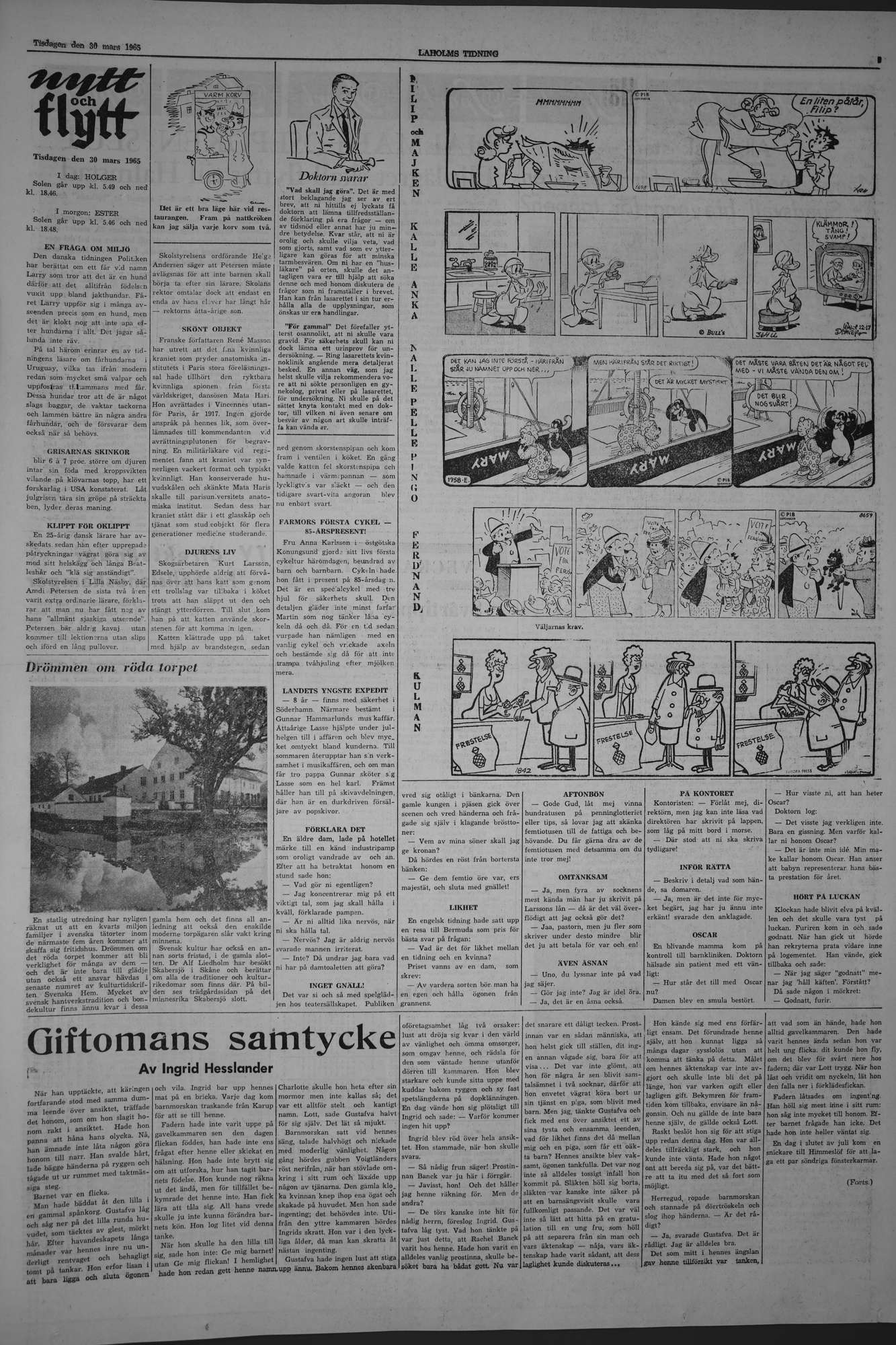 Laholms Tidning Tisdag 30 mars 1965, sida 5