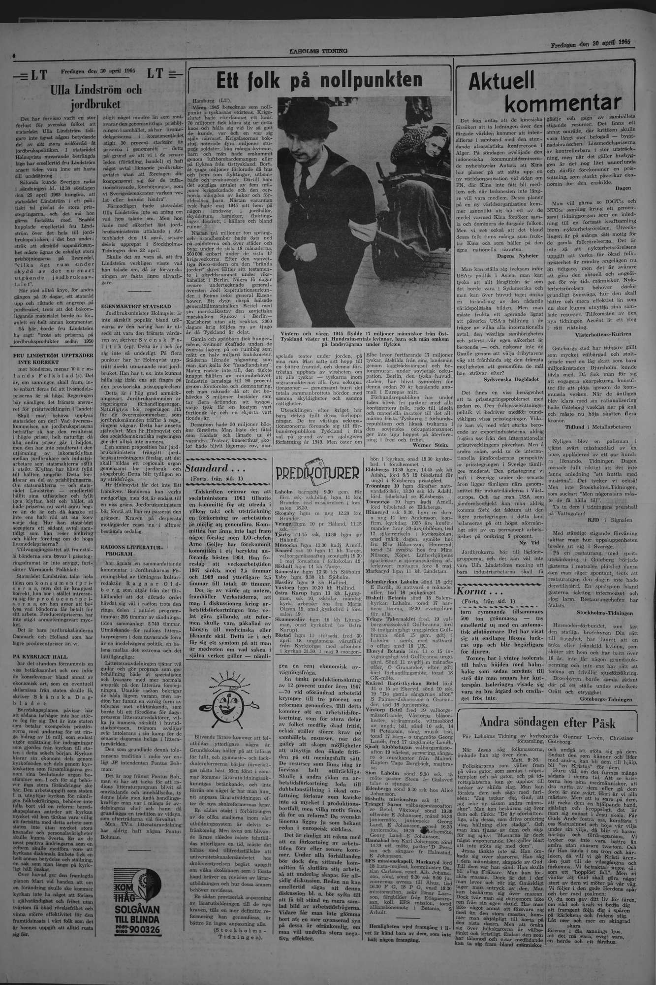 Laholms Tidning Fredag 30 april 1965, sida 4