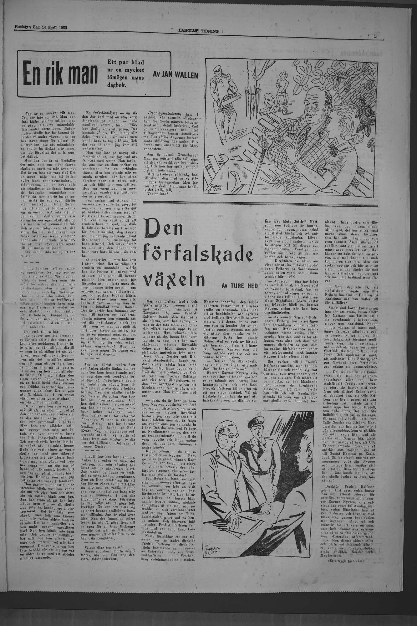 Laholms Tidning Fredag 14 april 1950, sida 5