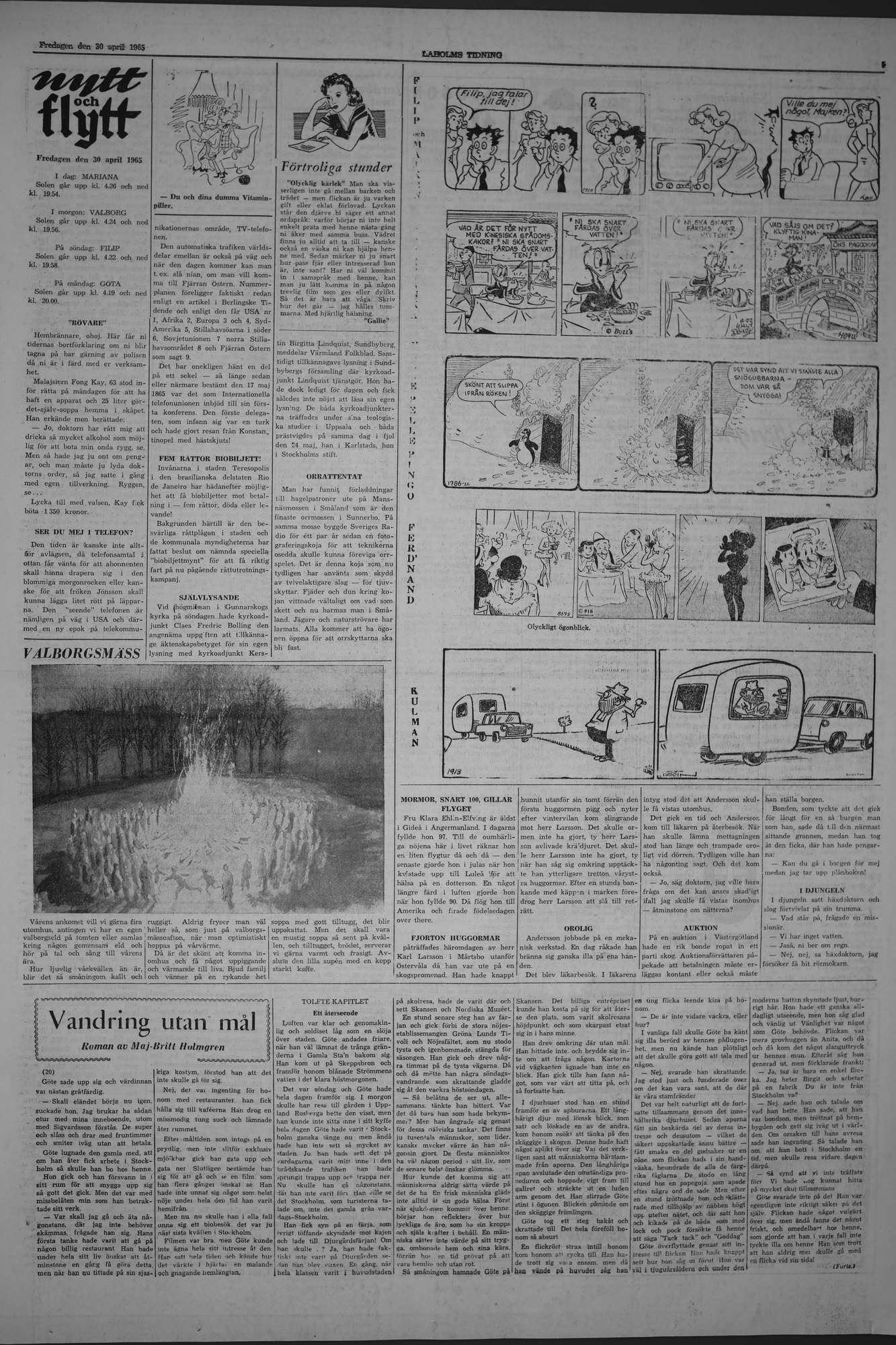 Laholms Tidning Fredag 30 april 1965, sida 5