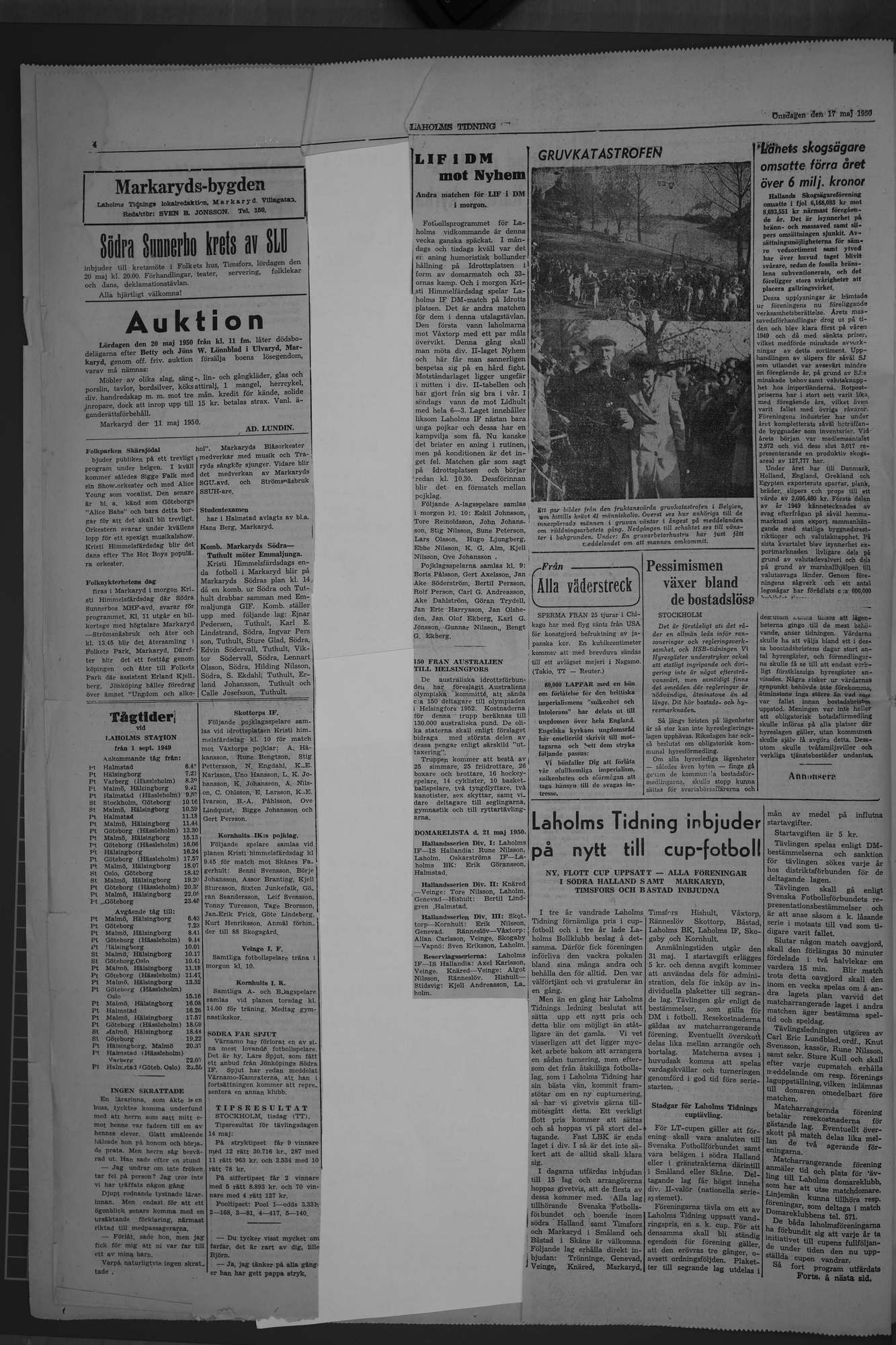 Laholms Tidning Onsdag 17 maj 1950, sida 4