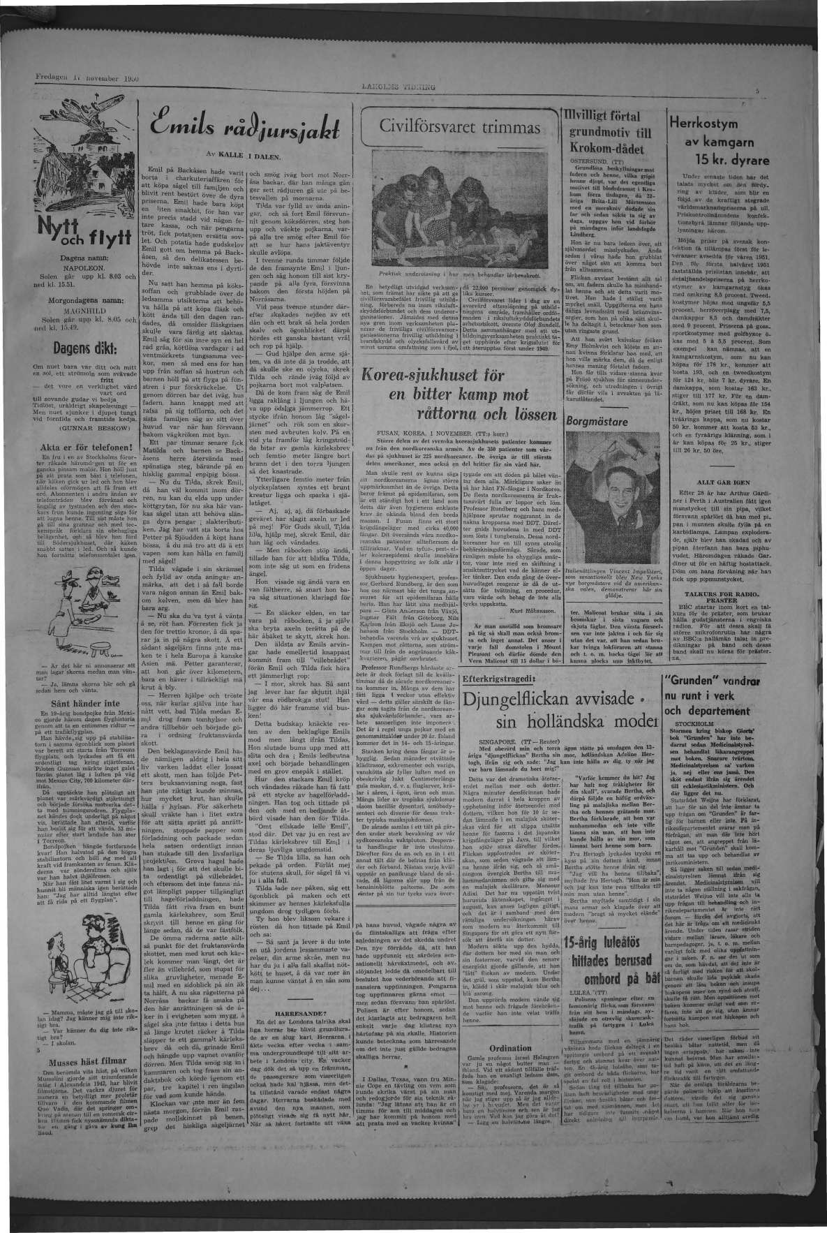 Laholms Tidning Fredag 17 november 1950, sida 5
