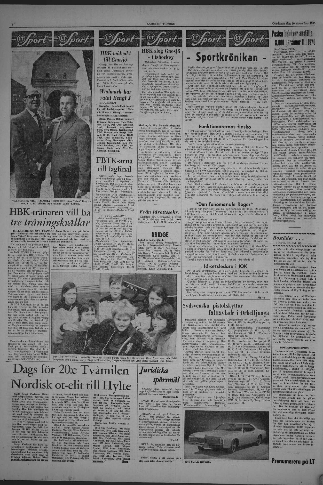 Laholms Tidning Onsdag 10 november 1965, sida 6