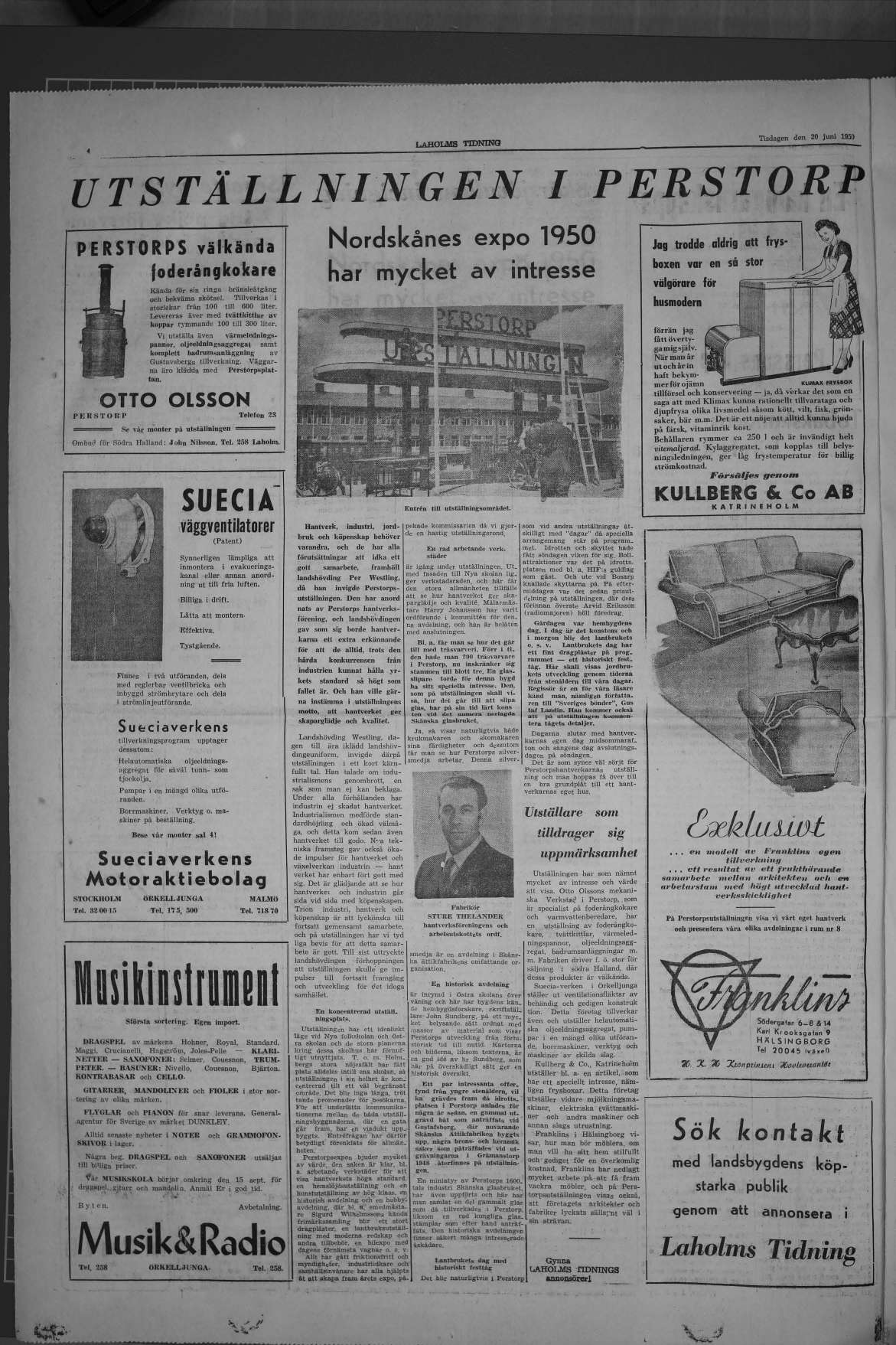 Laholms Tidning Tisdag 20 juni 1950, sida 4
