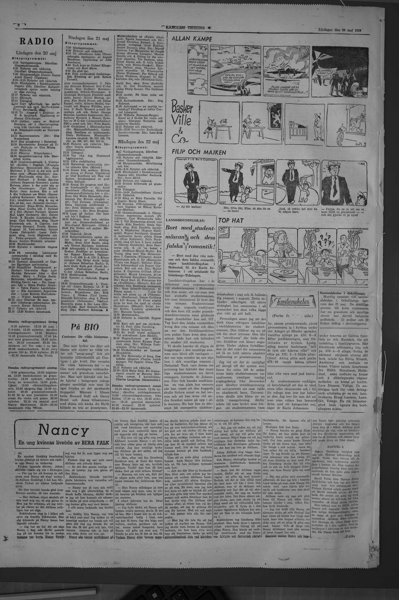 Laholms Tidning Lördag 20 maj 1950, sida 8