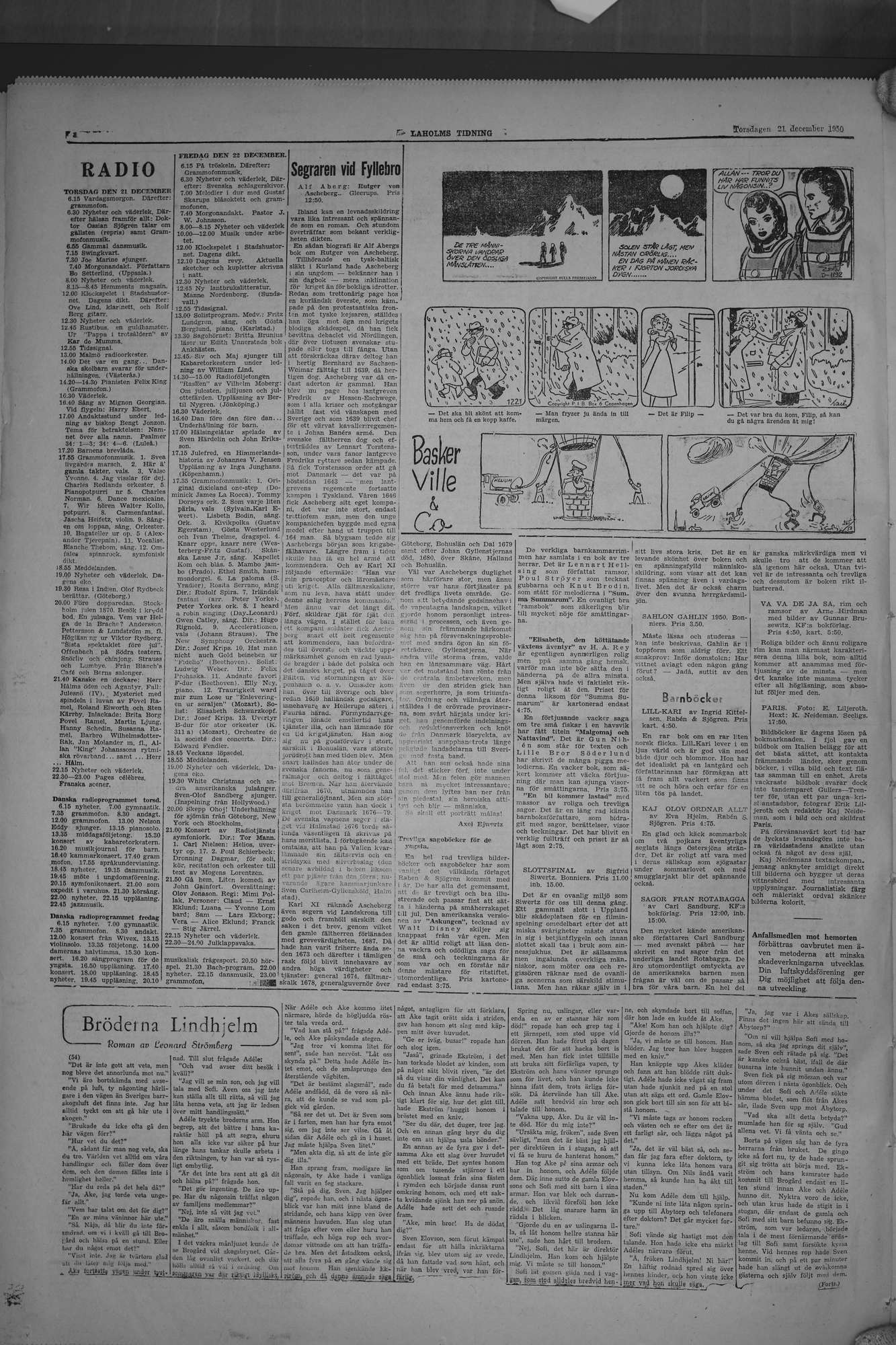 Laholms Tidning Torsdag 21 december 1950, sida 8