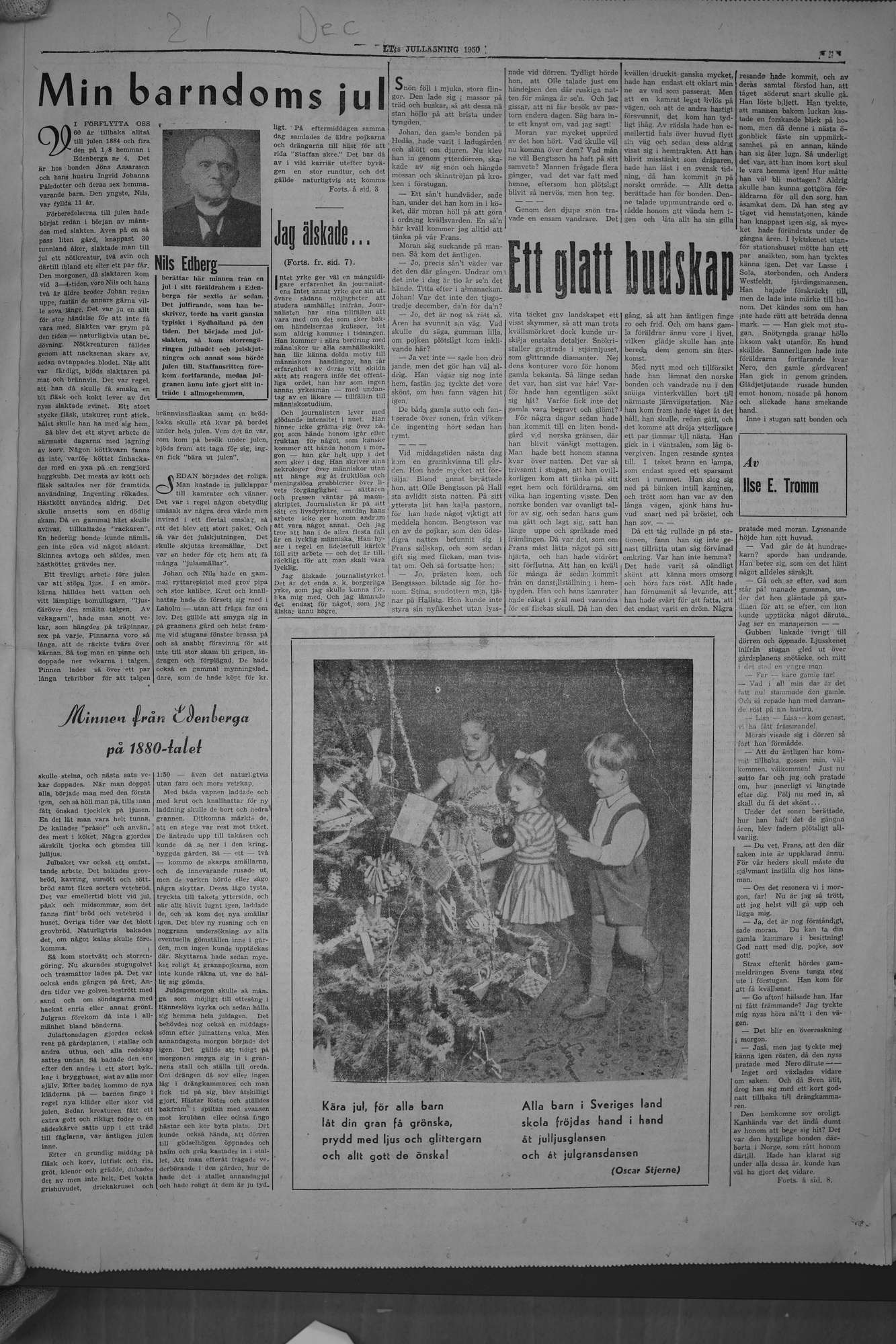 Laholms Tidning Torsdag 21 december 1950, sida 13